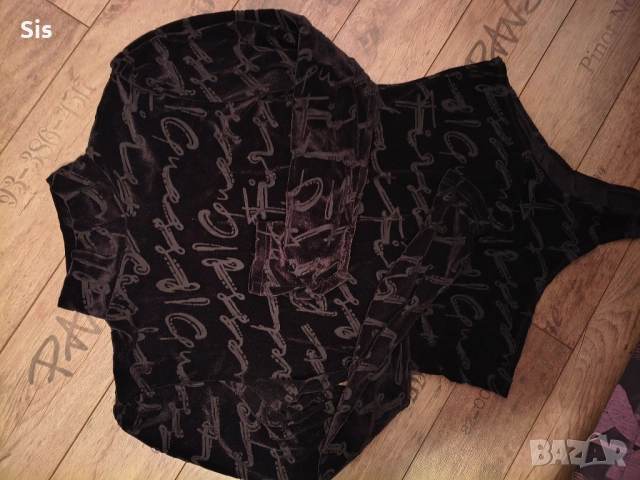 Дамско черно боди с надписи -Guess, снимка 7 - Блузи с дълъг ръкав и пуловери - 52849135