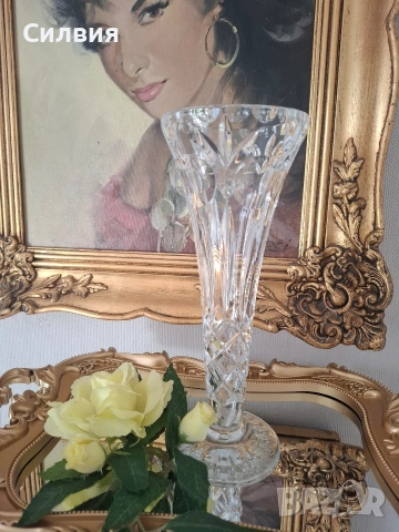 Кристална ваза , снимка 2 - Вази - 53845026