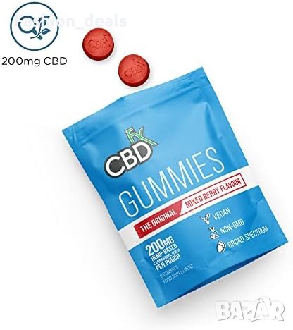 Нови 3 опаковки CBDfx високоякостни ягодови бонбони добавки витамини, снимка 4 - Други - 42003467