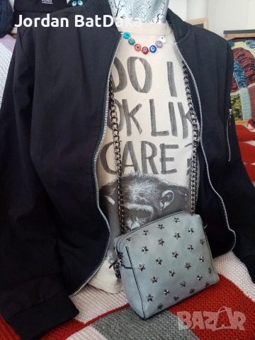 Дамски черен бомбър М#, снимка 3 - Якета - 53497250