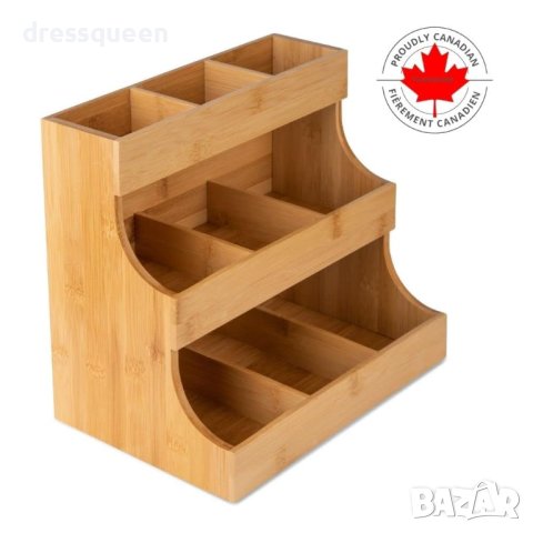 4099 Дървен органайзер за чай в пакетчета, снимка 2 - Други стоки за дома - 42153443