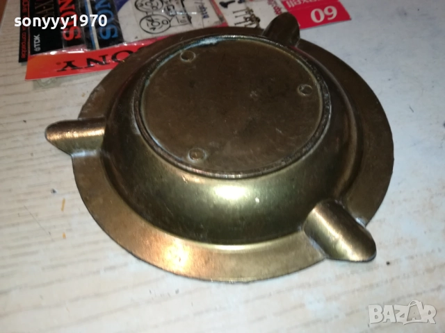 ПЕПЕЛНИК-МЕД/МЕСИНГ-ВНОС SWEDEN 2408251043LCHERY, снимка 11 - Антикварни и старинни предмети - 51470787