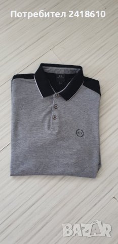 Armani Exchange A/X Pique Cotton Mens Size L/XL ОРИГИНАЛ! Мъжка Тениска!, снимка 3 - Тениски - 41785272