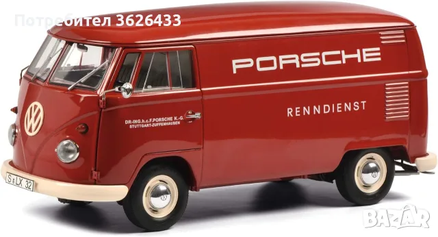 1:18 VW T1 Box Porsche, Racing service Schuco