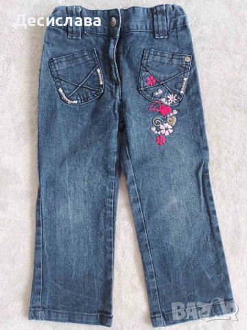 Дънки за момиченце размер 86-98 см, снимка 1