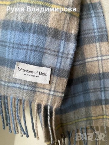 Мъжки, кариран шал от 100 % кашмир/ вълна, снимка 17 - Шалове - 48382070