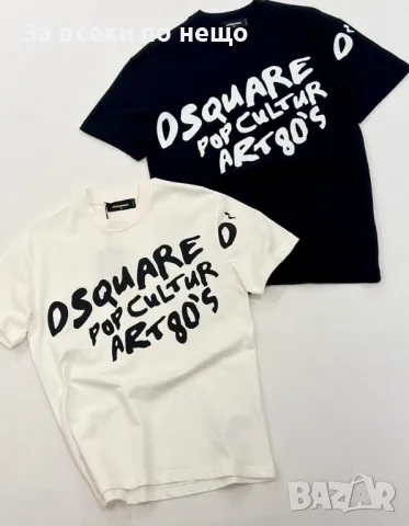 DSQUARED2 Мъжка Тениска👕Мъжка Блуза С Къс Ръкав Дискуаред2 - Бяла И Черна Код D2438, снимка 1