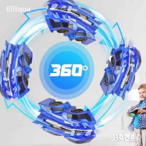 Антигравитационна каскадьорска кола – кара по стени, таван и под Stunt Car 360°, снимка 5 - Коли, камиони, мотори, писти - 52545486