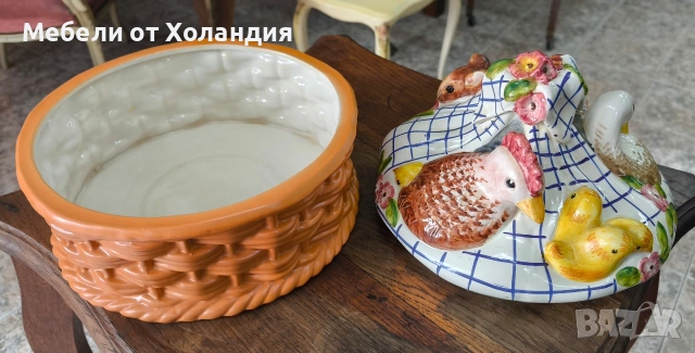 Великденски керамичен съд с капак, снимка 6 - Декорация за дома - 53860648