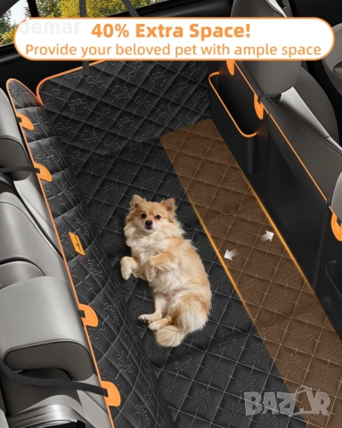 Калъф с твърдо дъно за задната седалка за домашни любимци, хамак, снимка 2 - За кучета - 53414722