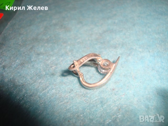 СКЪПОЦЕННА СРЕБЪРНА АРТ СЪРЦЕВИДНА ОБЕЦА СРЕБРО 925 с ЮВЕЛИРНО ФАСЕТИРАН ЦИРКОН 25712, снимка 10 - Обеци - 35818503