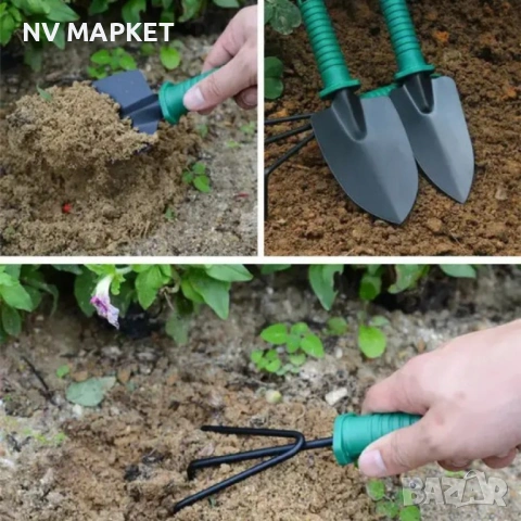 Комплект градински инструменти 5 в 1 с куфар – всичко необходимо за засаждане и поддръжка, снимка 3 - Градински инструменти - 53842996