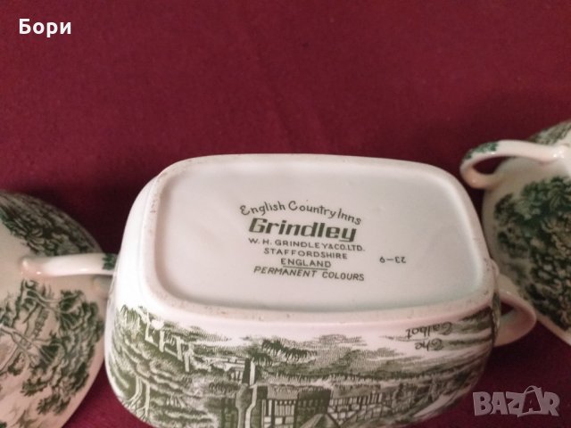 Английски порцелан W.H. Grindley & Co, снимка 12 - Чинии - 34497488
