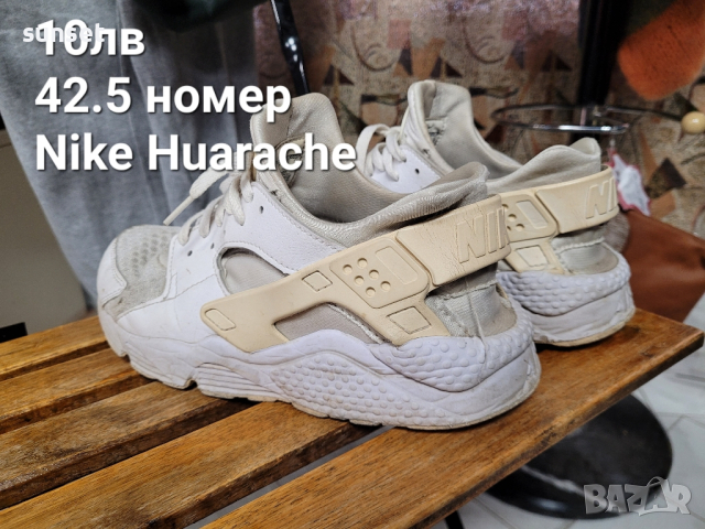 Nike Huarache бели маратонки- 42,5 номер, снимка 1 - Маратонки - 44839900