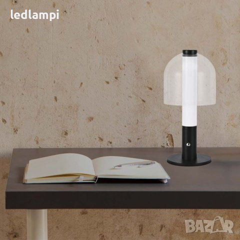 Настолна LED Лампа 2W Димиране Черна + Прозрачно Стъкло Презареждане 3в1, снимка 7 - Настолни лампи - 41142691