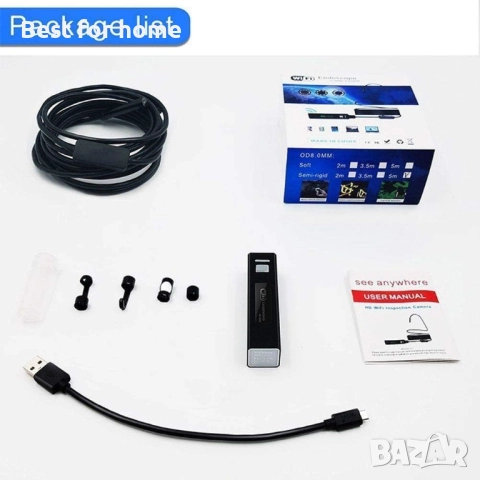 Инспекционна , водоустойчива безжична HD ендоскопска камера за канализационни  тръби, снимка 8 - Други инструменти - 52185592