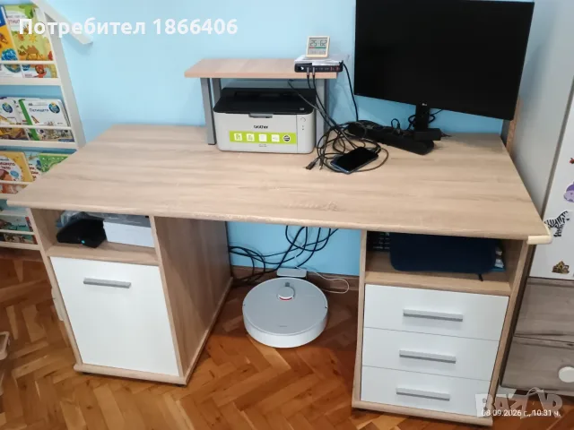 Компюърно бюро - в отлично състояние, снимка 3 - Бюра - 55986424