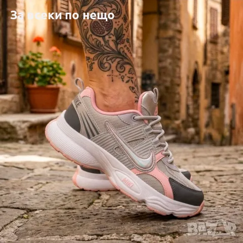 Nike Just Дамски Маратонки👟Дамски Спортни Обувки Сиво и Розово Код VAL-67, снимка 2 - Маратонки - 56132888