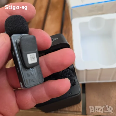 ЧИСТО НОВ Безжичен петличен микрофон BOYA BY-V20 (USB-C) – Двоен, снимка 6 - Микрофони - 55943189