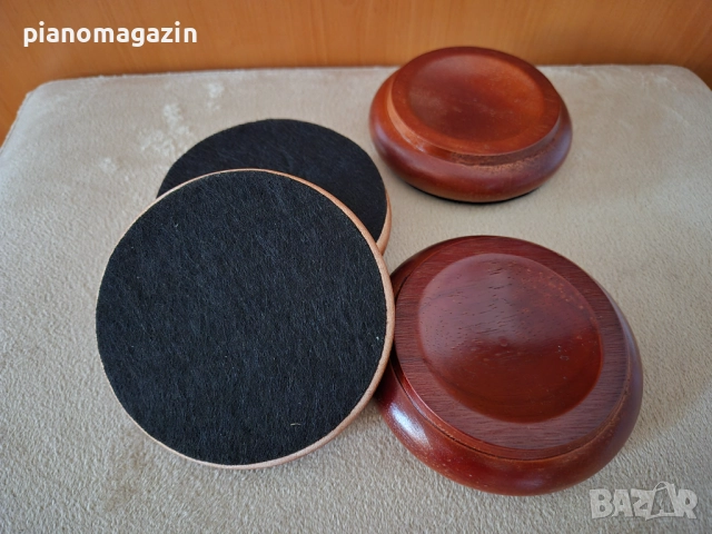 Нови дървени подложки за пиано/за защита на подови повърхонсти, снимка 2 - Пиана - 52036391