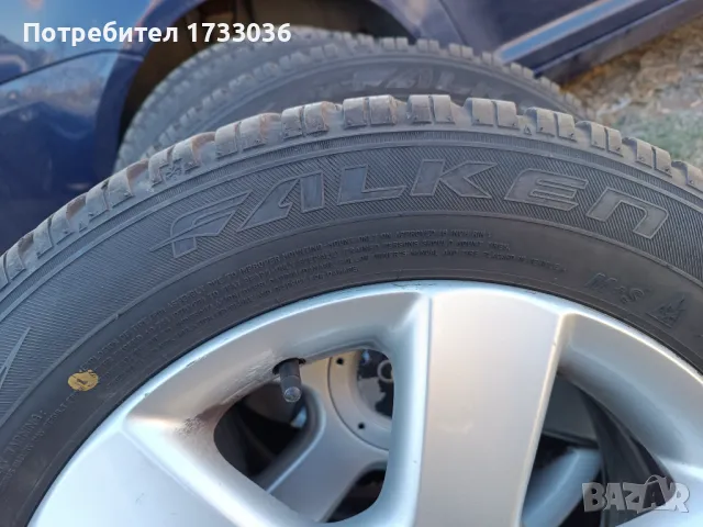 Джанти 16" 5x112 +Зимни гуми Vw , снимка 4 - Гуми и джанти - 47738311