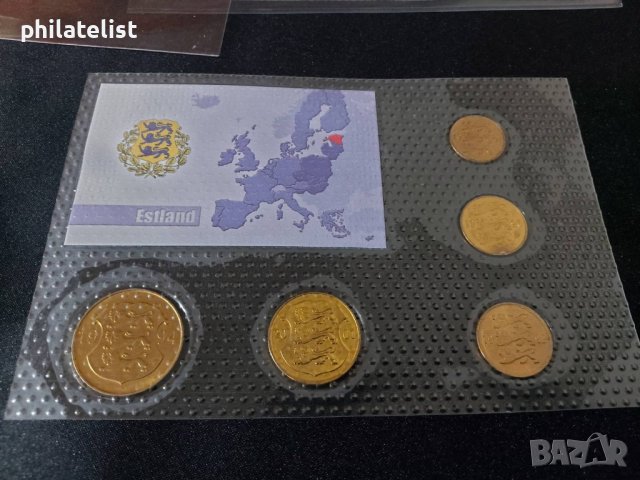 Комплектен сет - Естония , 5 монети, снимка 2 - Нумизматика и бонистика - 42491200
