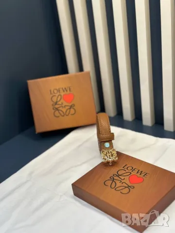 колани от естествена кожа в кутия loewe 2см, снимка 7 - Колани - 50342918