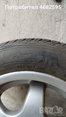Алуминиеви джанти със запазени гуми от Фолксваген Голф 3, снимка 4 - Гуми и джанти - 52792600