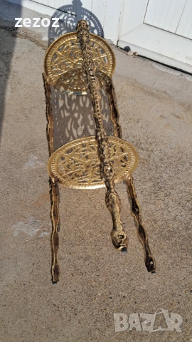 Алуминиева масичка в Ар Нуво стил, снимка 5 - Маси - 53198797