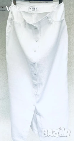 Красива модерна пола груб лен LOUIS LONDON COLLECTION , снимка 11 - Поли - 51208044