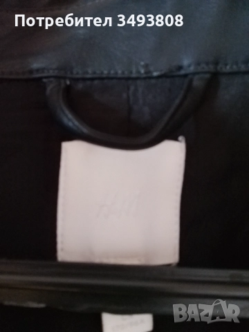 Хубаво дамско черно яке от изкуствена кожа , снимка 4 - Якета - 52747752