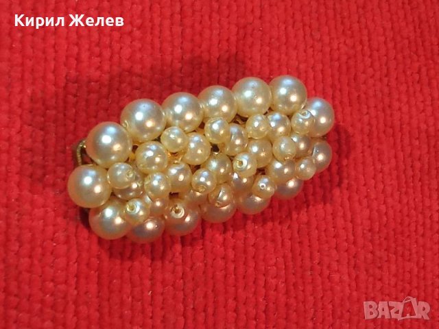 СТАРИННА ПЕРЛЕНА ЗЛАТИСТА БРОШКА 22819, снимка 2 - Други - 33362664