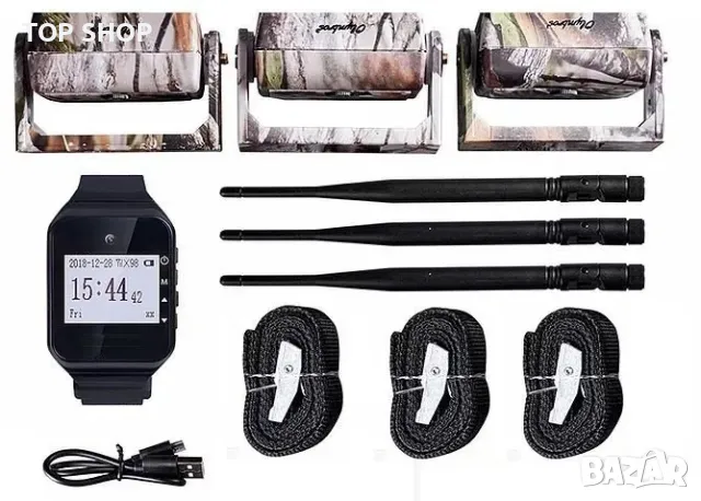 Безжична система за детектор на движение за лов сигнализация 1 приемник + 3 PIR сензора, снимка 5 - Друга електроника - 48752549