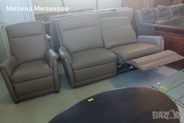 Холна гарнитура  - диван двойка с релакс функция и фотьойл , снимка 2 - Други стоки за дома - 51090451