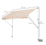 Регулируема външна тента  3 х 1.5 м, снимка 2