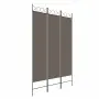 vidaXL Параван за стая, 3 панела, антрацит, 120x200 cм, текстил, снимка 1