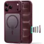 Калъф ESR за iPhone 18 Pro, iPhone 17 Pro - Deep Burgundy, Light Blue, снимка 8