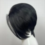 Къса черна перука с дантела 13x4 - скосен боб, естествен ефект, снимка 4