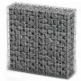 vidaXL Габион кошница с капаци, поцинкована тел, 100x100x30 см, снимка 1
