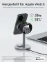 Зарядна станция AMEGAT за Apple Watch и iPhone, 3 в 1 безжично зарядно устройство 15 W за MagSafe, снимка 3