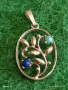 Сребърна висулка с Тюркоаз и Лапис Лазули елегантен стилен дизайн ювелирна изработка 52623, снимка 1