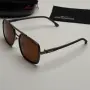 Слънчеви очила Carrera нови, правоъгълни стъкла, UV400, златно и черно, снимка 7