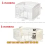 Голяма сглобяема кошара за куче – 6 панела, 91x176x60 см, с вратичка и заключване - КОД 4487, снимка 6