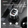 12V Зарядно за автомобил Yesido Y46 / 3xUSB QC 3.0 , 42W / Черен / Баркод : 456389, снимка 1