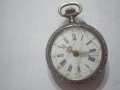Малък сребърен джобен часовник., снимка 1