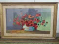 ГОЛЯМА СТАРА КАРТИНА МАКОВЕ, снимка 1