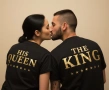 Свети Валетин! ЗА ВЛЮБЕНИ ROYAL KING & ROYAL QUEEN LOVE тениски и потници! ИЛИ ПОРЪЧАЙ с ТВОЯ ИДЕЯ!, снимка 1