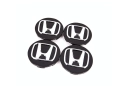 Комплект 4бр капачки за джанти Honda 69 мм Черни Civic Accord CR-V Pilot, снимка 1