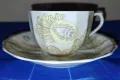 Руски порцеланов сервиз на Вербилки, декор Перо от жар-птица, снимка 8
