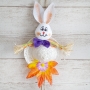 2740 Великденска украса Малко зайче с шапка и висулка, снимка 7